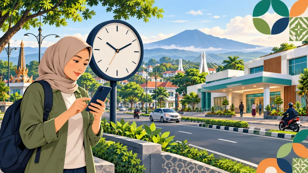 Ilustrasi memeriksa jam operasional apotek sebelum datang