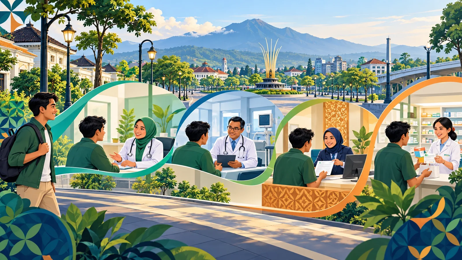 Panduan JKN dan PRB dengan dokumen, peta, dan langkah informasi